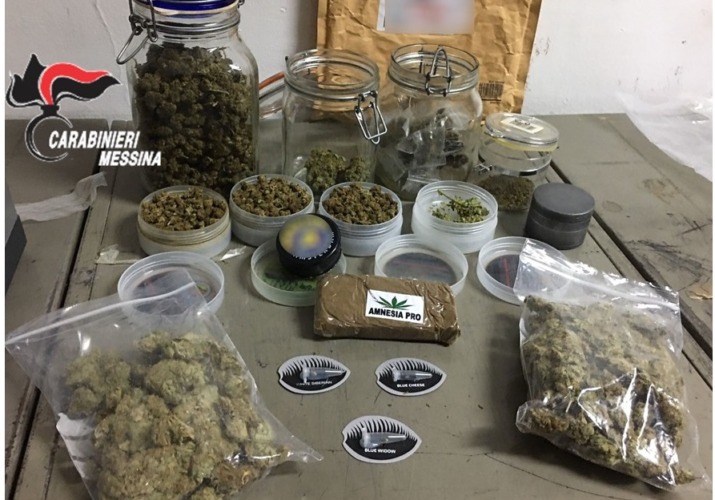 Droga sequestrata Carabinieri Patti