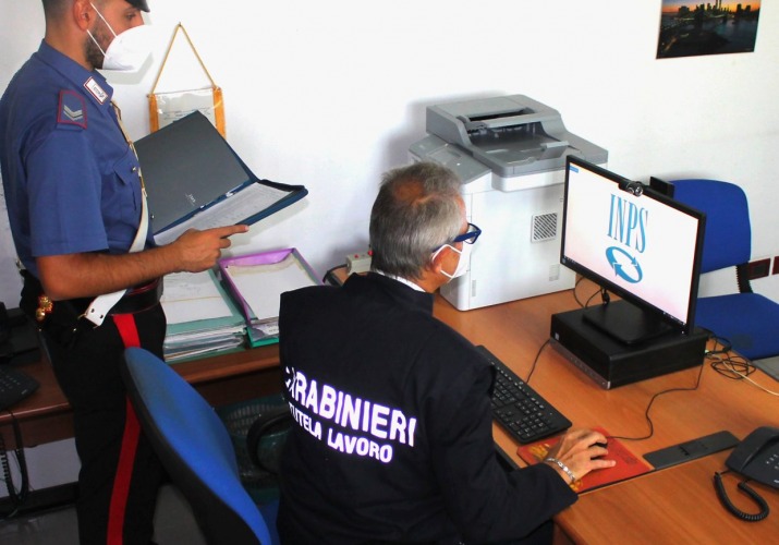 Foto Carabinieri Ispettorato Lavoro