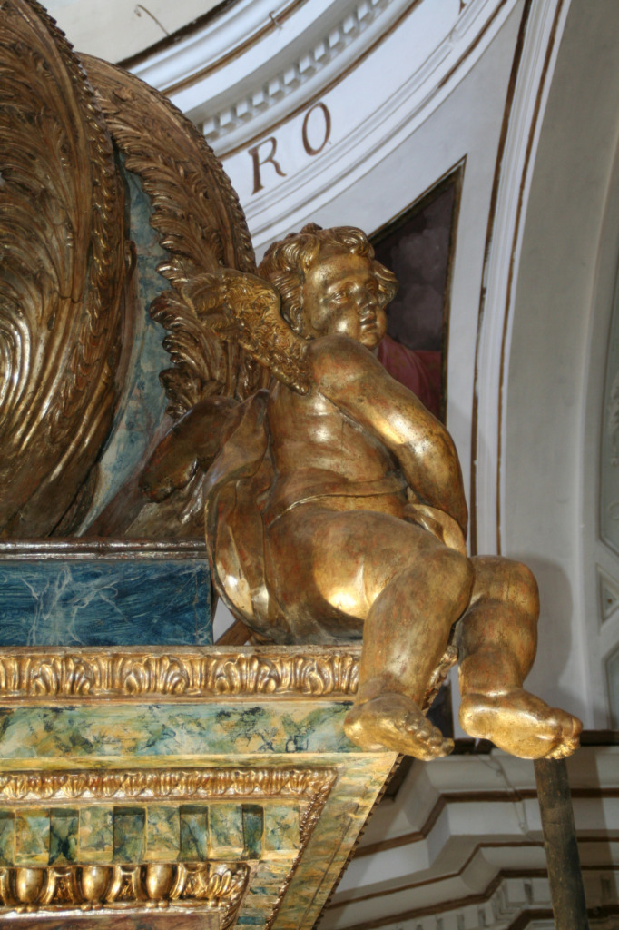 Baldacchino (particolare) dopo il restauro