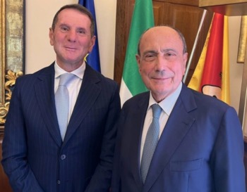 Presidente Schifani con il presidente di Ita Pappalardo